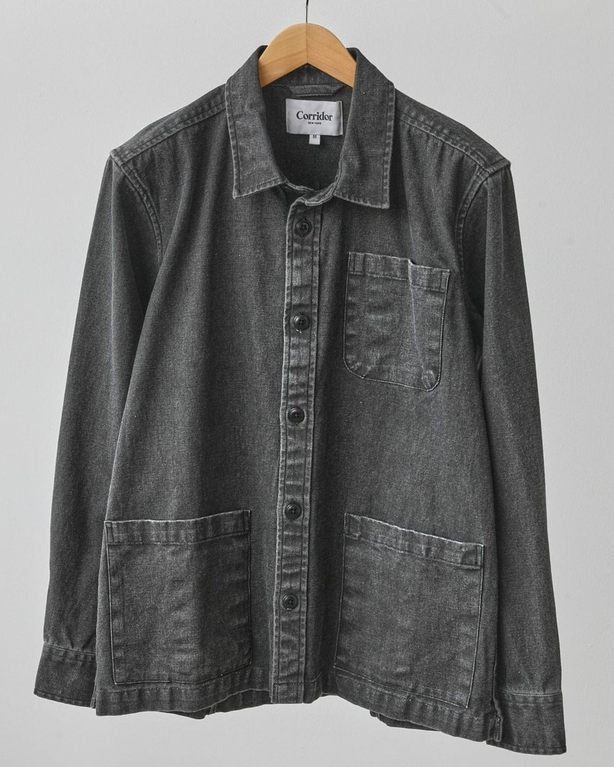 Outerwear Corridor | Duckdyeovershirt-Black