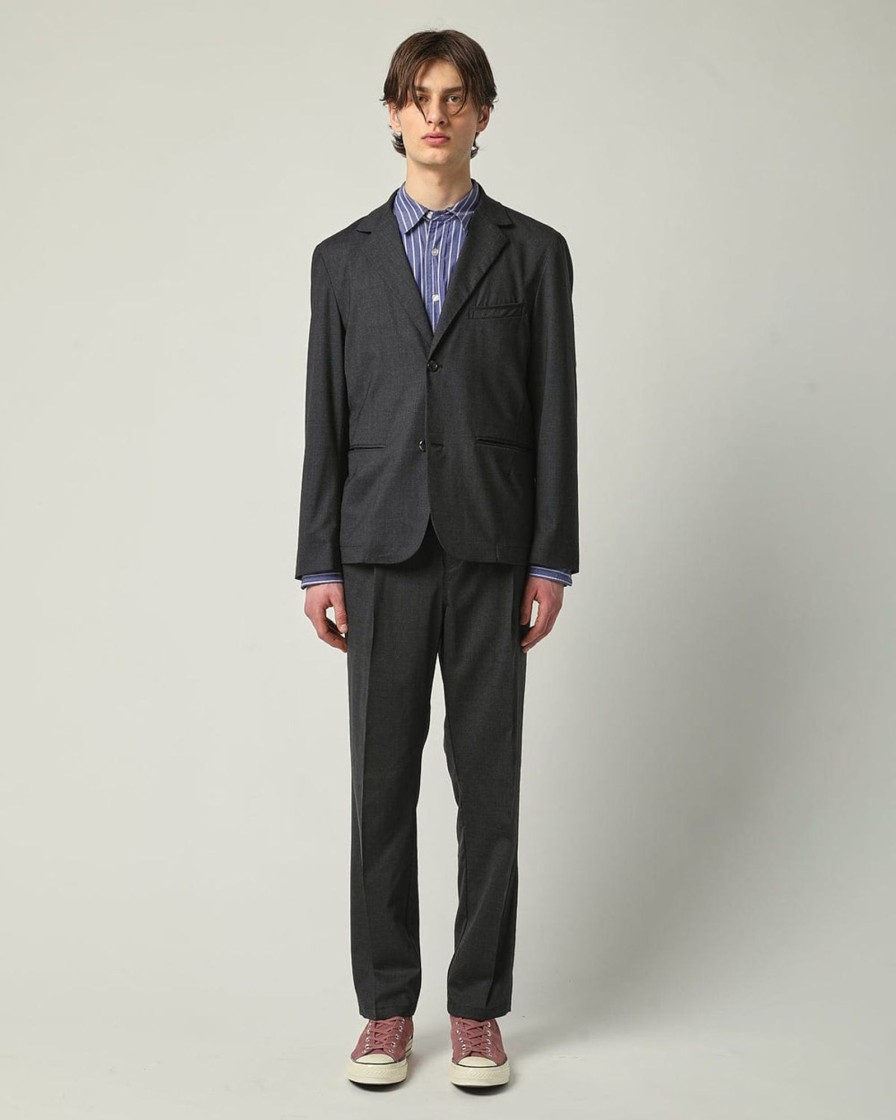 Suiting Corridor | Tropicalwool2Buttonblazer-Charcoal