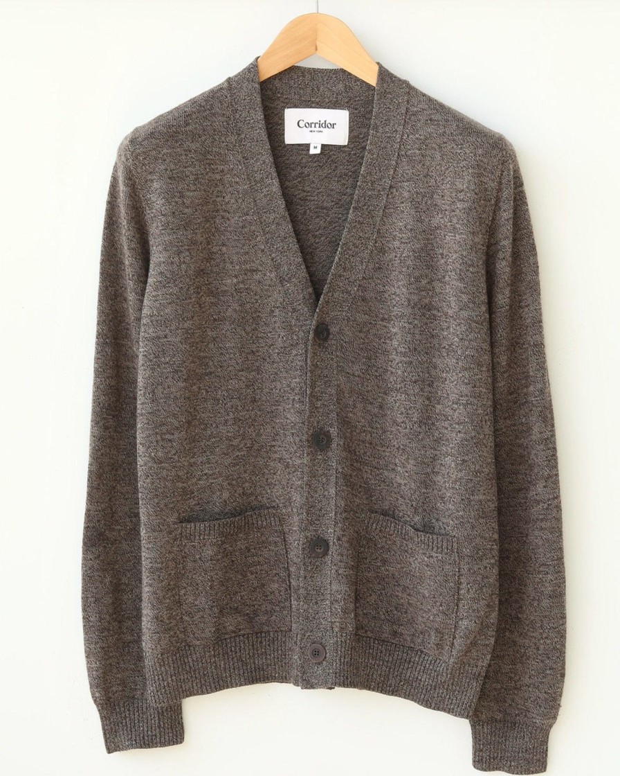 Knitwear Corridor | Merinocardigan-Brown