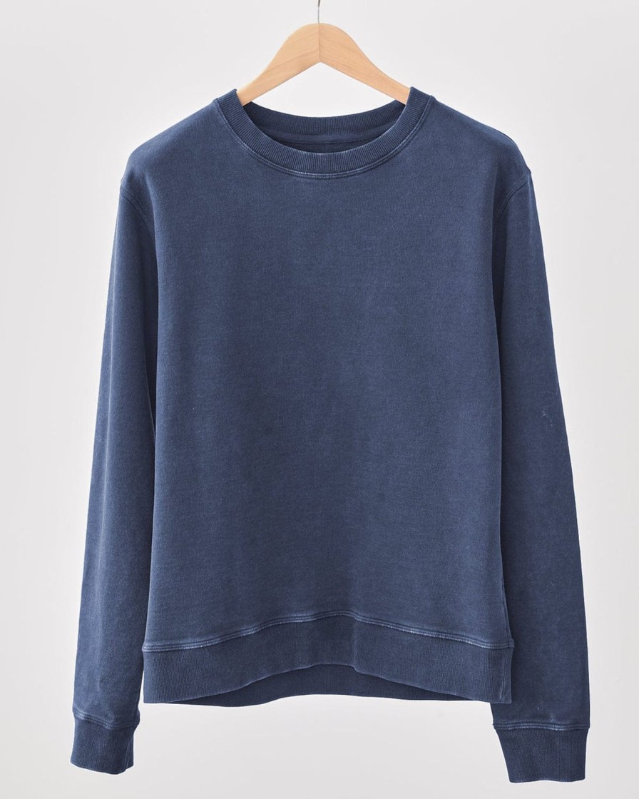 Knitwear Corridor | Acidwashsweatshirt-Navy