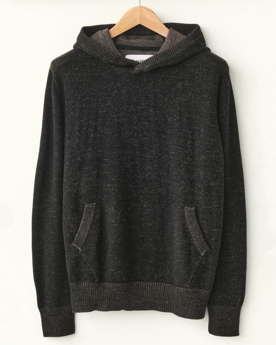 Knitwear Corridor | Merinohoodie-Black