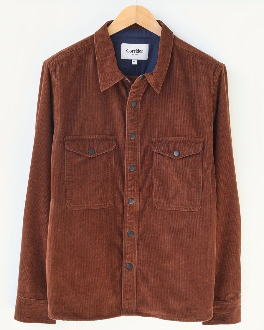 Outerwear Corridor | Corduroysnapshirtjacket-Brown