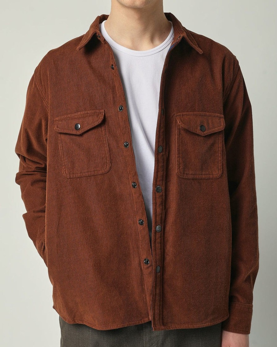 Outerwear Corridor | Corduroysnapshirtjacket-Brown