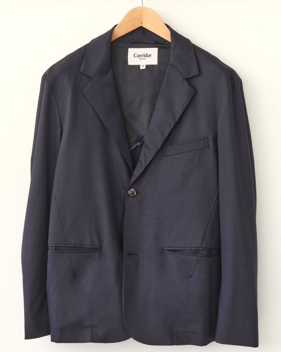 Suiting Corridor | Tropicalwool2Buttonblazer-Midnight