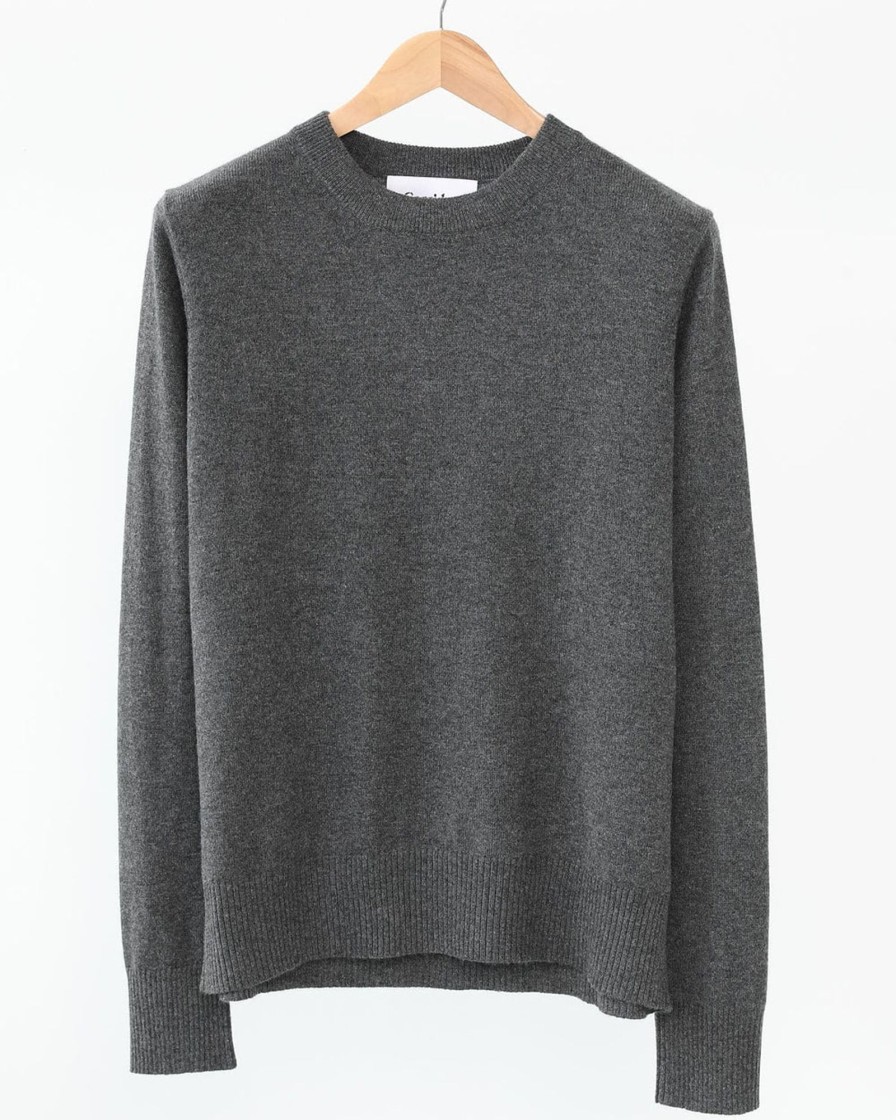 Knitwear Corridor | Cashmerecrewneck-Charcoal