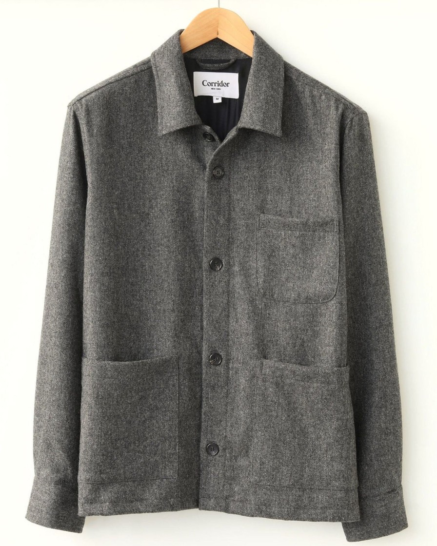 Outerwear Corridor | Lambswoolovershirt-Grey