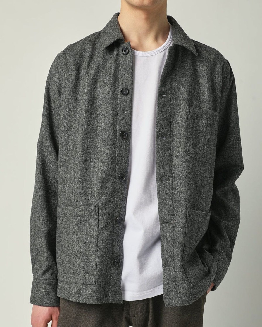 Outerwear Corridor | Lambswoolovershirt-Grey